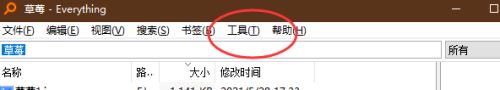 Everything怎么设置搜索时不支持圆括号