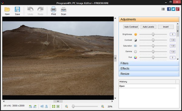 Program4Pc PC Image Editor(图片编辑软件)软件截图-1